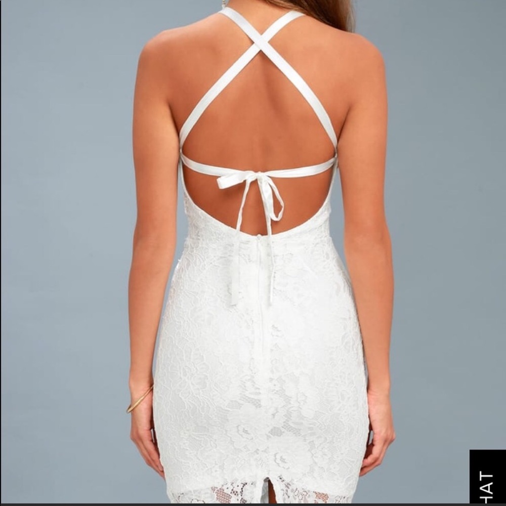 Lulu’s NWOT wishful wanderings white lace dress